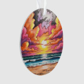 Sonnenaufgang bei der Beachanlage Ornament (Vorderseite)