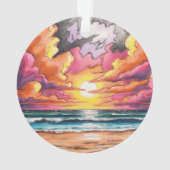 Sonnenaufgang bei der Beachanlage Ornament (Rückseite)