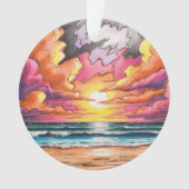 Sonnenaufgang bei der Beachanlage Ornament (Vorderseite)