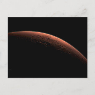 Sonnenaufgang bei Gale Crater Planet Mars Postkarte