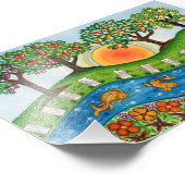 Sonnenaufgang bei Orchard-Qualität Fotodruck (Ecke)