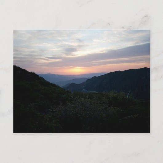 Sonnenaufgang bei Penny Pines Postkarte (Vorderseite)