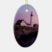 Sonnenaufgang bei Portland Head Light Keramik Ornament (Rechts)
