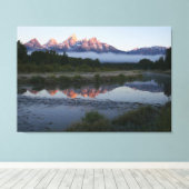 Sonnenaufgang bei Schwabacker Landung bei Grand Te Leinwanddruck (Insitu (Holzboden))