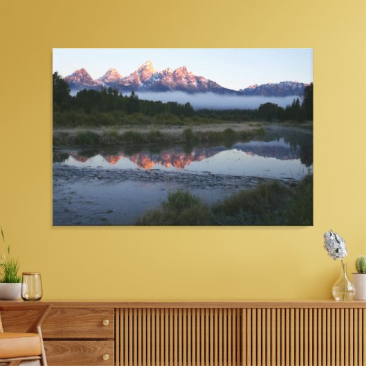 Sonnenaufgang bei Schwabacker Landung bei Grand Te Leinwanddruck (Insitu (Wohnzimmer))