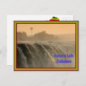 Sonnenaufgang bei Victoria Falls Postkarte (Vorne/Hinten)