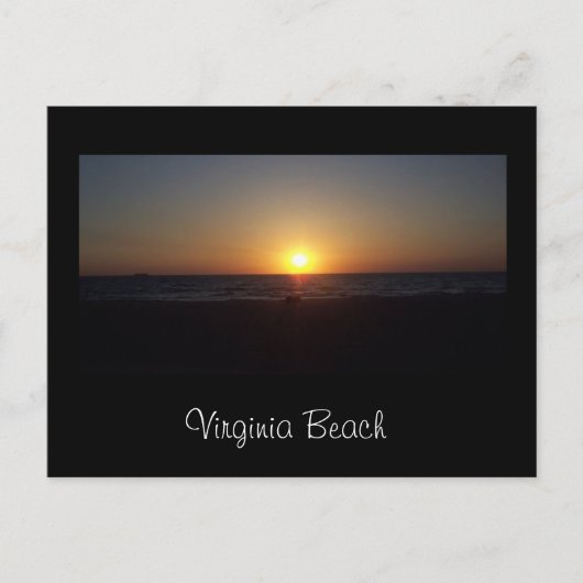 Sonnenaufgang bei Virginia Beach Postkarte (Vorderseite)