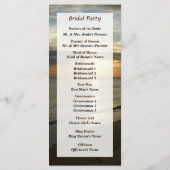 Sonnenaufgang beim Norfolk VA Wedding Program Programm (Rückseite)