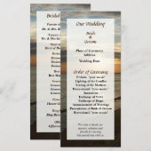 Sonnenaufgang beim Norfolk VA Wedding Program Programm (Vorne/Hinten)