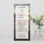 Sonnenaufgang beim Norfolk VA Wedding Program Programm (Stehend Vorderseite)