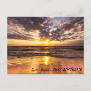 Sonnenaufgang beim Surferparadies Postkarte