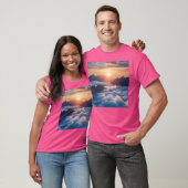 Sonnenaufgang Berge Landschaft Landschaft Landscha T-Shirt (Unisex)