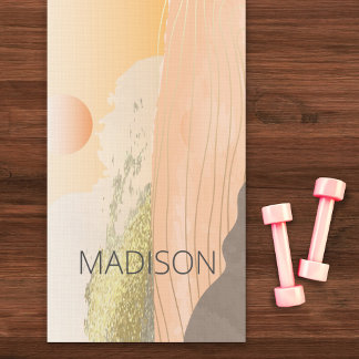 Sonnenaufgang Berglandschaft Personalisiert Yogamatte