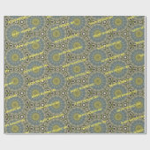 Sonnenaufgang Blume Vatertag Geschenkpapier (Flach)