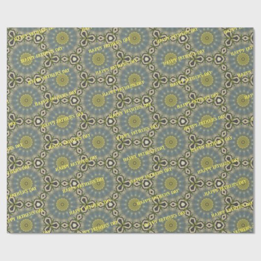 Sonnenaufgang Blume Vatertag Geschenkpapier (Flach)