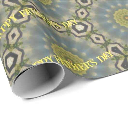 Sonnenaufgang Blume Vatertag Geschenkpapier (Rolleneckpunkt)