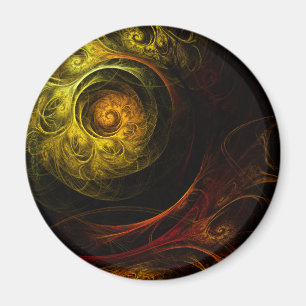 Sonnenaufgang Blumenrosa Abstrakt Art Magnet