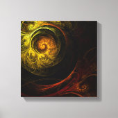 Sonnenaufgang Blumenrot Abstrakt Schwarz-Weiß Leinwanddruck (Vorderseite)