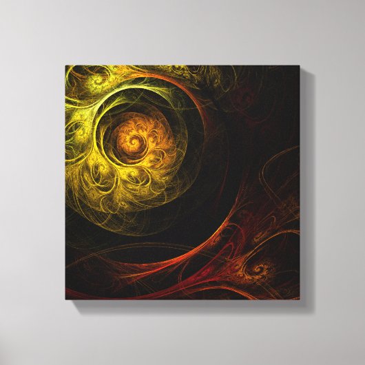 Sonnenaufgang Blumenrot Abstrakt Schwarz-Weiß Leinwanddruck (Vorderseite)