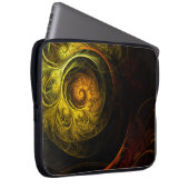 Sonnenaufgang Blumenroter Abstrakter Art Laptopschutzhülle (Vorne Rechts)