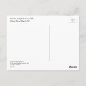 Sonnenaufgang, Delphine und Schluchten Postkarte (Rückseite)