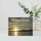 Sonnenaufgang - der Herr ist mein Licht Postkarte (Stehend Vorderseite)