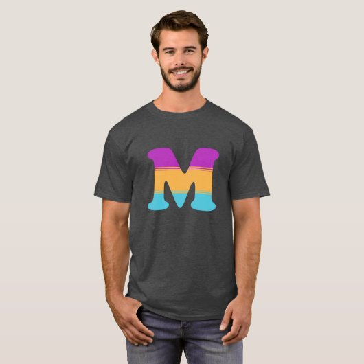 Sonnenaufgang des Buchstabe-M T-Shirt (Vorne ganz)