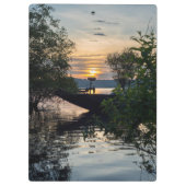Sonnenaufgang des Fischereibootes Klemmbrett (Rückseite)