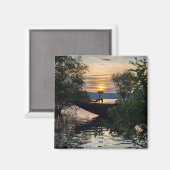 Sonnenaufgang des Fischereibootes Magnet (Vorderseite/Rückseite)