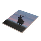 Sonnenaufgang-Dollar des Maultierhirsch-D3 Fliese (Seite)