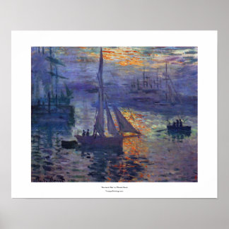 Sonnenaufgang durch Claude Monet impressionistisch Poster