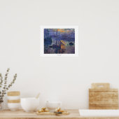 Sonnenaufgang durch Claude Monet impressionistisch Poster (Küche)