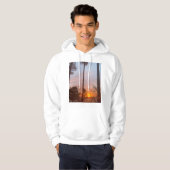 Sonnenaufgang durch die Bäume Hoodie (Vorne ganz)