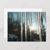 Sonnenaufgang durch Eiskeln Winternaturfotografie (Vorne/Hinten)