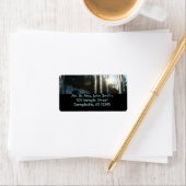 Sonnenaufgang durch Eiskeln Winternaturfotografie Adressaufkleber (Insitu)