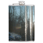 Sonnenaufgang durch Eiskeln Winternaturfotografie Flachmann (Vorderseite)