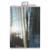 Sonnenaufgang durch Eiskeln Winternaturfotografie Flachmann (Rückseite)