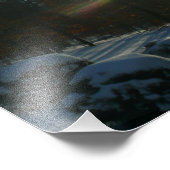 Sonnenaufgang durch Eiskeln Winternaturfotografie Fotodruck (Ecke)