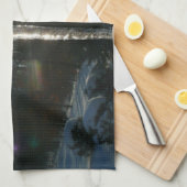 Sonnenaufgang durch Eiskeln Winternaturfotografie Geschirrtuch (Viertel Falte)