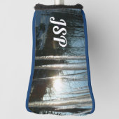 Sonnenaufgang durch Eiskeln Winternaturfotografie Golf Headcover (Rotieren 90)