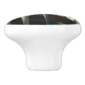 Sonnenaufgang durch Eiskeln Winternaturfotografie Keramikknauf (Seitenansicht)