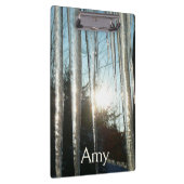 Sonnenaufgang durch Eiskeln Winternaturfotografie Klemmbrett (Rechts)