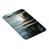 Sonnenaufgang durch Eiskeln Winternaturfotografie Magnet (Rechte Seite)