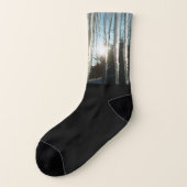 Sonnenaufgang durch Eiskeln Winternaturfotografie Socken (Links - Außen)