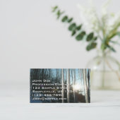 Sonnenaufgang durch Eiskeln Winternaturfotografie Visitenkarte (Stehend Vorderseite)