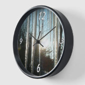 Sonnenaufgang durch Eiskeln Winternaturfotografie Wanduhr (Winkel)