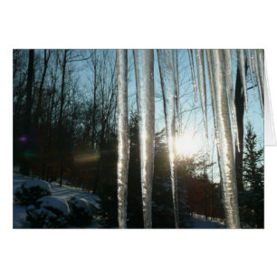 Sonnenaufgang durch Eiszapfen Winter Naturfotograf
