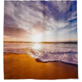 Sonnenaufgang Duschvorhang (Vorderseite)