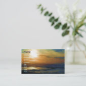 Sonnenaufgang-Eindruck Visitenkarte (Stehend Vorderseite)