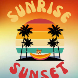 Sonnenaufgang Eine Katze in einer Hängematte Kissen